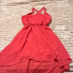 Charlotte Russe Coral Pink Casual Dress